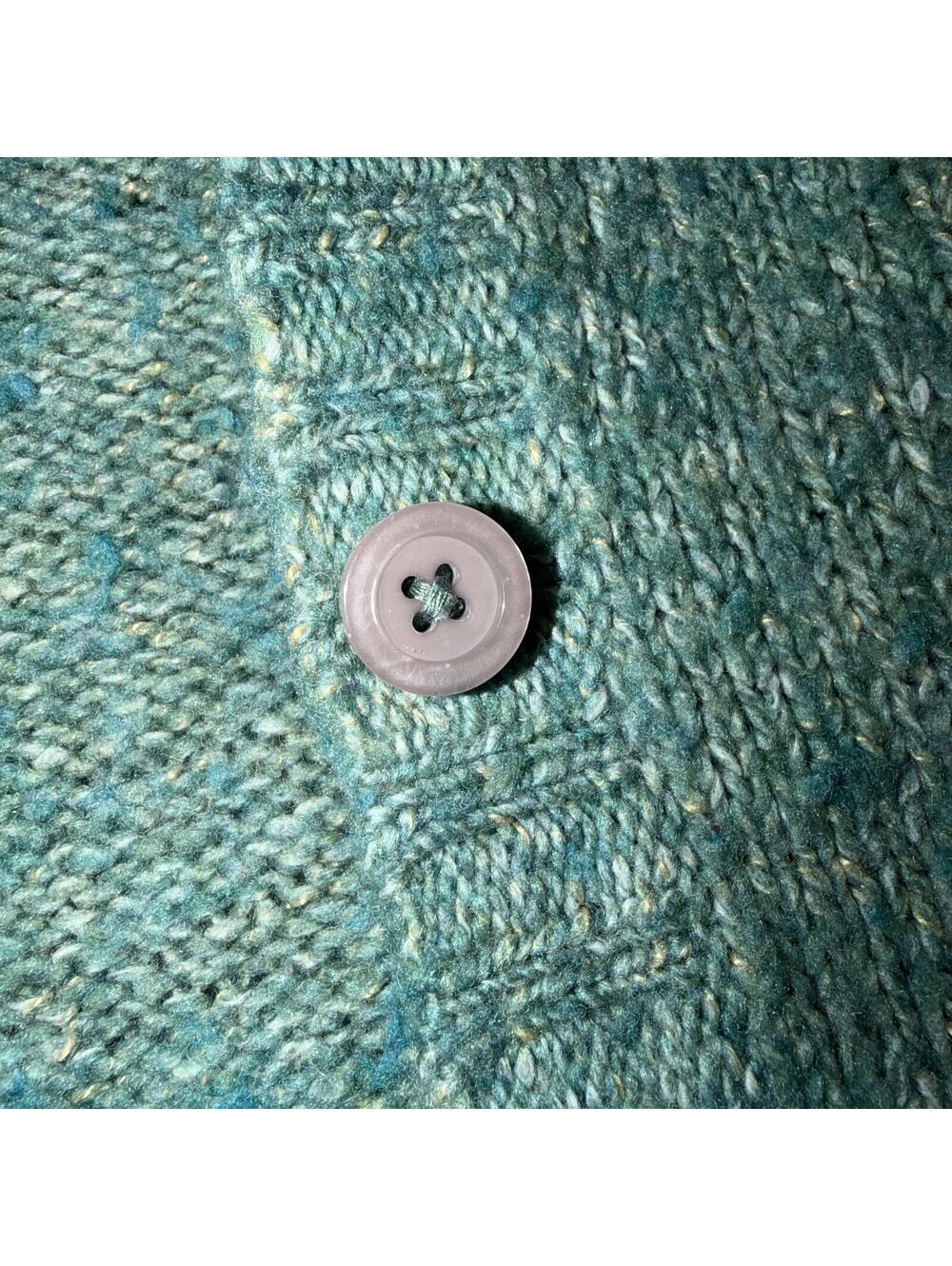 L.L. Bean Wool Blend Cable Knit Cardigan - Medium - Picture 5 of 7